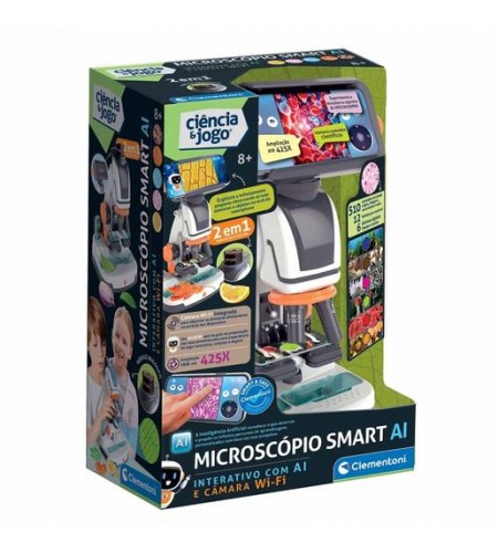 Ciência e Jogo - Microscópio Smart AI Ciência e Jogo - Microscópio Smart AI