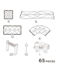 Peças Magnéticas - Race Track Intense - 65 Peças