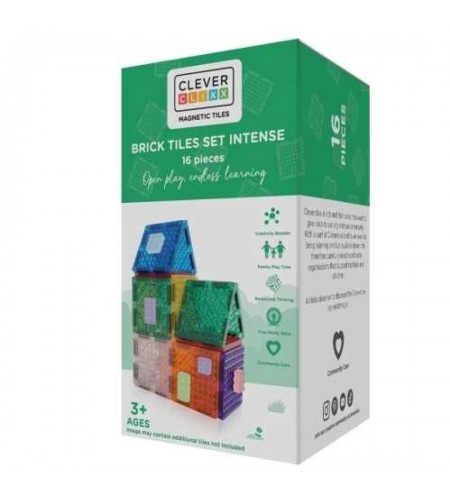 Peças Magnéticas - Brick Tiles Set Intense - 16 Peças