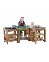 Conjunto de Cozinha de Madeira - Bargain Longlast Kitchen Set - 4 Peças