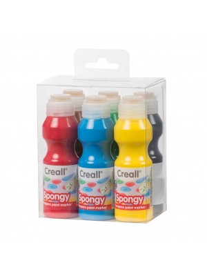 Marcadores de Tinta Esponjosos Creall - 6x70ml