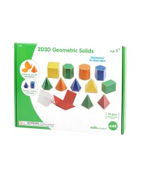 Sólidos Geométricos 2D 3D - 12 sólidos - 24 peças Sólidos Geométricos 2D 3D - 12 sólidos - 24 peças