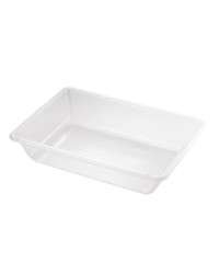 Bandeja Transparente - Água e Areia - 70 x 50 x 15 cm