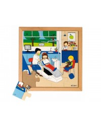 Conjunto de Puzzles "Saúde" - 4 Puzzles