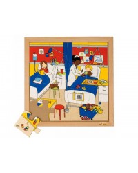 Conjunto de Puzzles "Saúde" - 4 Puzzles
