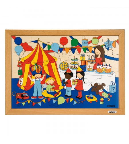 Puzzle Madeira Festa de Aniversário - 24 peças