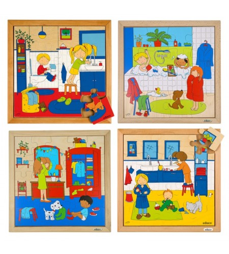 Conjunto de Puzzles "Higiene" - 4 Puzzles