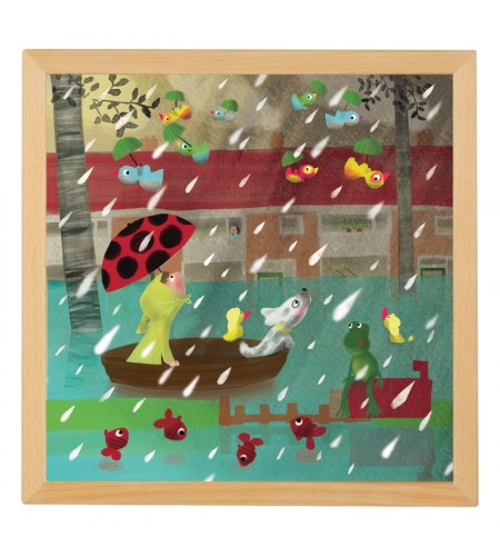 Puzzle Madeira Clima Extremo - Chuva - 64 Peças