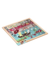 Puzzle Madeira Clima Extremo - Chuva - 64 Peças