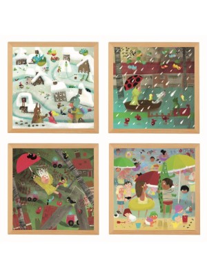 Conjunto de Puzzles "Condições Atmosféricas" - 4 Puzzles