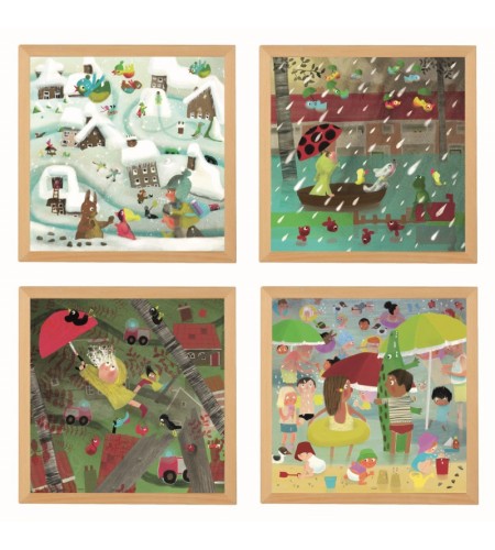 Conjunto de Puzzles "Condições Atmosféricas" - 4 Puzzles