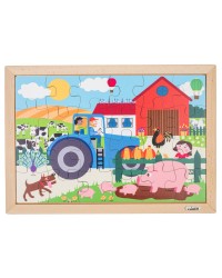 Puzzle Madeira Matemático Adição e Subtração até 6 - Quinta - 24 Peças