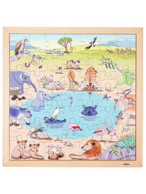 Puzzle Madeira Habitats - Savana - 49 peças