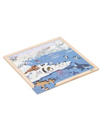 Puzzle Madeira Habitats - Regiões Polares - 49 peças