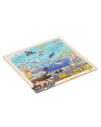 Puzzle Madeira Habitats - Barreira de Coral - 49 peças