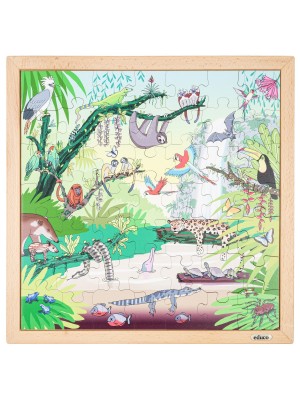 Puzzle Madeira Habitats - Floresta Tropical - 49 peças
