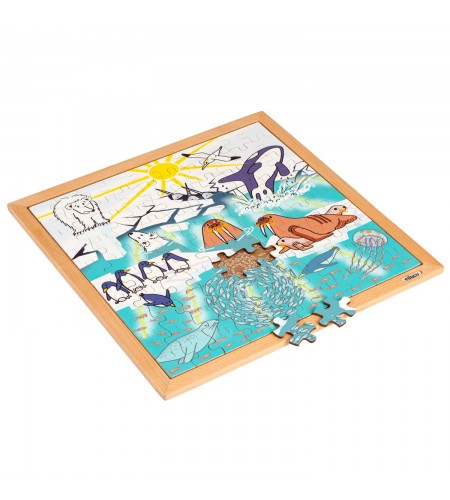 Puzzle Madeira Cuidar do Clima - Aquecimento Global - 100 peças