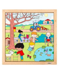 Puzzle Madeira Estações do Ano - Primavera - 16 Peças