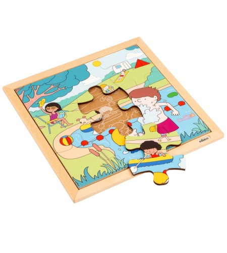 Puzzle Madeira Estações do Ano - Verão - 9 Peças