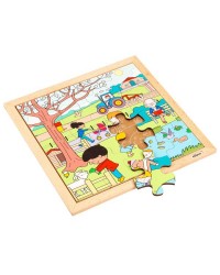 Conjunto de Puzzles "As 4 Estações" - 4 Puzzles