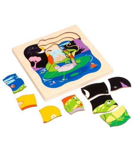 Puzzle Progressivo 4 Camadas Rã - 31 peças