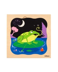 Puzzle Progressivo 4 Camadas Rã - 31 peças