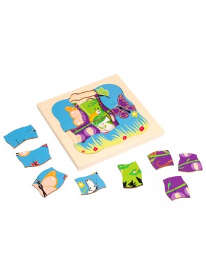 Puzzle Progressivo 4 Camadas Borboleta - 31 peças