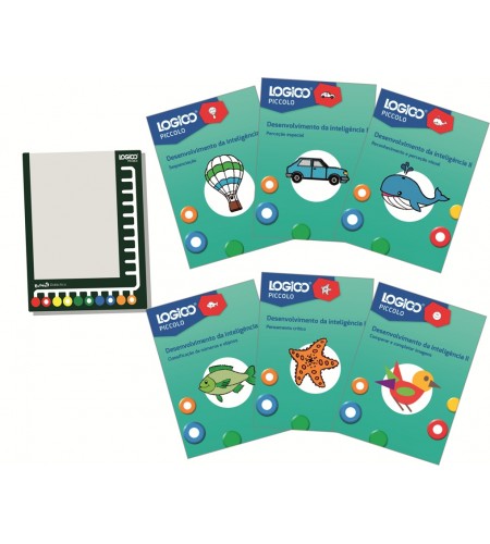 CONJUNTO LOGICO PICCOLO - BOX - Desenvolvimento de Inteligência II + Suporte