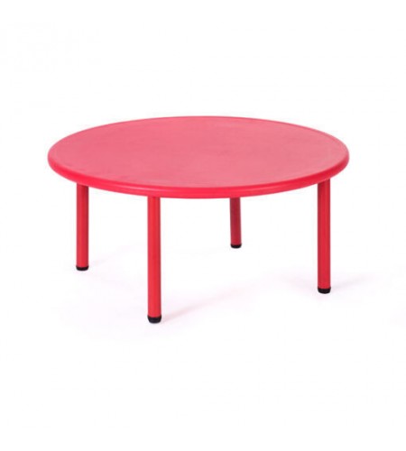 MESA CIRCULAR EM POLIPROPILENO 115 cm (DIÂMETRO) - Vermelho