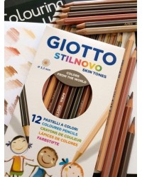 LÁPIS DE COR GIOTTO - TONS PELE - 12 UNI