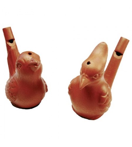 Apito de Água em Barro Natural - Passarinho