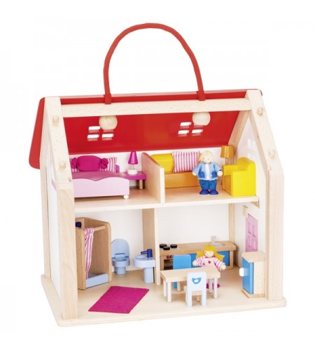 CASA DE BONECAS COM ACESSÓRIOS