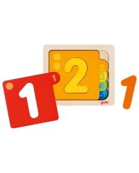 Puzzle de Encaixe por Camadas - Números até 5 - 10 PEÇAS