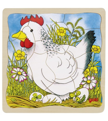 PUZZLE DE MADEIRA - GALINHA