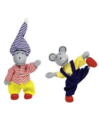 Marionetes Flexíveis - Roupeiro dos Ratos - Lia e Luca