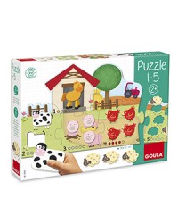 Puzzle A Quinta - Vamos Contar de 1 a 5 - 6 Peças