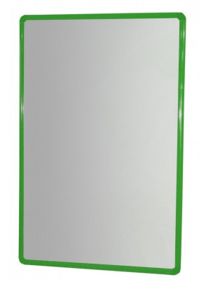 Espelho de Segurança com Moldura em Alumínio 100x65 cm  - Verde