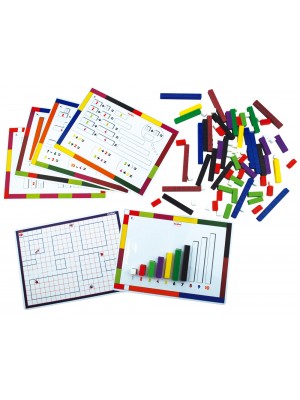 Kit de Cálculo Cuisenaire + Cartões - 186 peças
