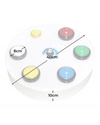 Coluna Sensorial com Bolas e Bolhas com Controlador de Botões