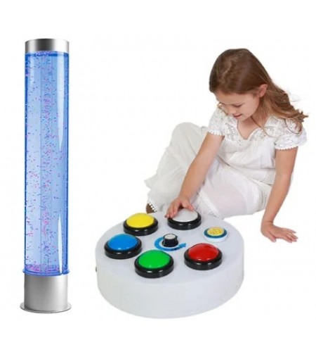 Coluna Sensorial com Bolas e Bolhas com Controlador de Botões