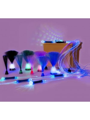Maxi Kit Efeitos de Luzes e Fibra Ótica - conjunto 15 peças