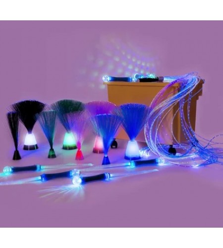 Maxi Kit Efeitos de Luzes e Fibra Ótica - conjunto 15 peças