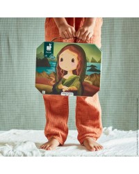 Mona Lisa - Mala Puzzle de Cartão - 100 peças