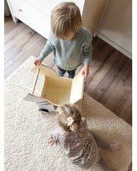Caixa de Brinquedos com Rodas - Zebra