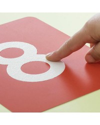 Cartões Táteis de Números Texturados