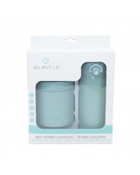 Termos para Sólidos e Líquidos Olmitos - Conjunto Azul