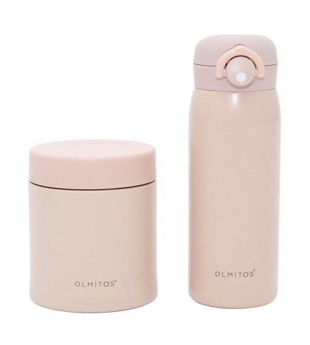 Termos para Sólidos e Líquidos Olmitos - Conjunto Rosa