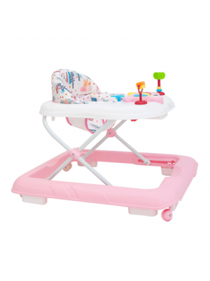 Andador com Bandeja de Atividades Olmitos - Rosa