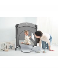 Berço/Cama de Viagem Co-Sleeping - Cinzento