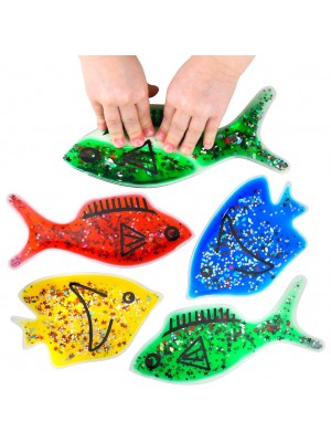 Peixes Sensoriais com Líquido - Conjunto de 4